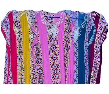 Moroccan Gandoura Kaftan New Dress Zellij design for Women