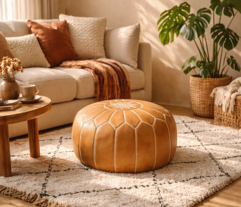 The Ultimate Guide to Moroccan Leather Poufs: Styling, Stuffing & Care